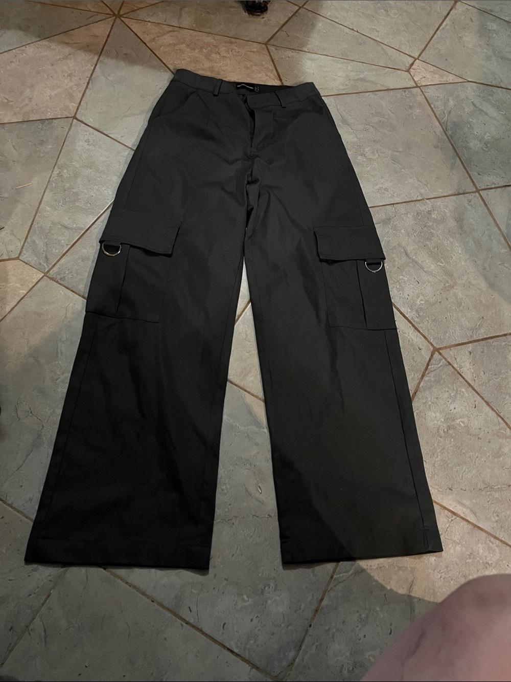 Black Utility Cargo Pants
